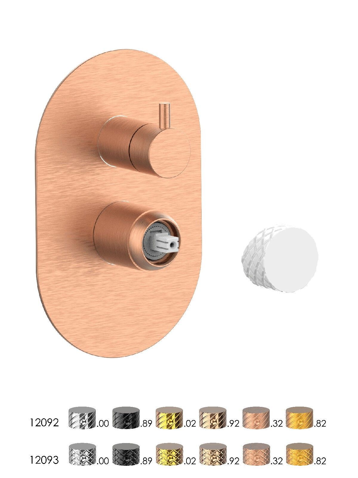 Встраиваемый однорычажный смеситель для душа с переключателем Rubinetterie Frattini Pepe XLS ARCH-00140714 - Вид №9