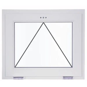 Пластиковое окно ПВХ Deceuninck одностворчатое 500x700 мм (ВхШ) двухкамерный стеклопакет белый (с двух сторон)