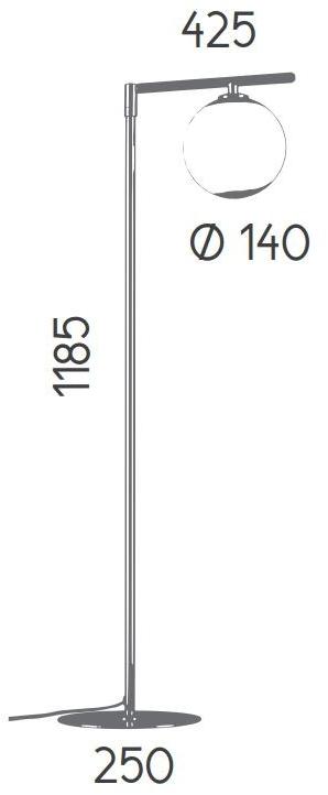 Aromas del Campo Регулируемый металлический торшер Endo P1156  - Вид №3