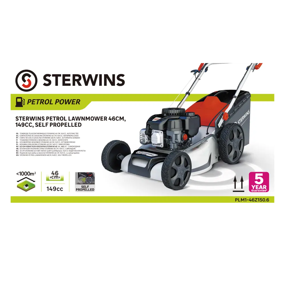 Самоходная бензиновая газонокосилка Sterwins 2.5 л.с с шириной кошения 46 см 84491065 STLM-0956834 - Вид №4