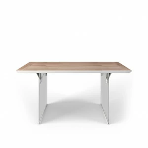 Письменный стол деревянный со стеклянными ножками белый EcoComb New BRAGIN DESIGN ПИСЬМЕННЫЕ СТОЛЫ ECOCOMB 256607 Бежевый;прозрачный