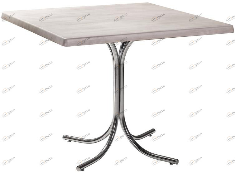 2560 Стол Rozana 80*80 Белое дерево R-HOME 460404+170505white_wood