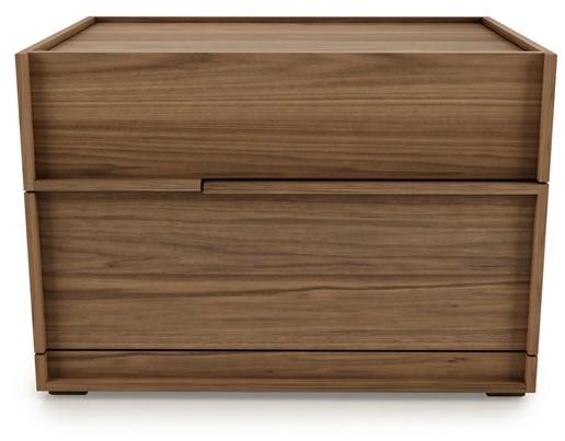 Huppé Прямоугольная тумбочка из орехового дерева с ящиками Swan 4043qsv - 4044qsv HUPPE - Вид №1