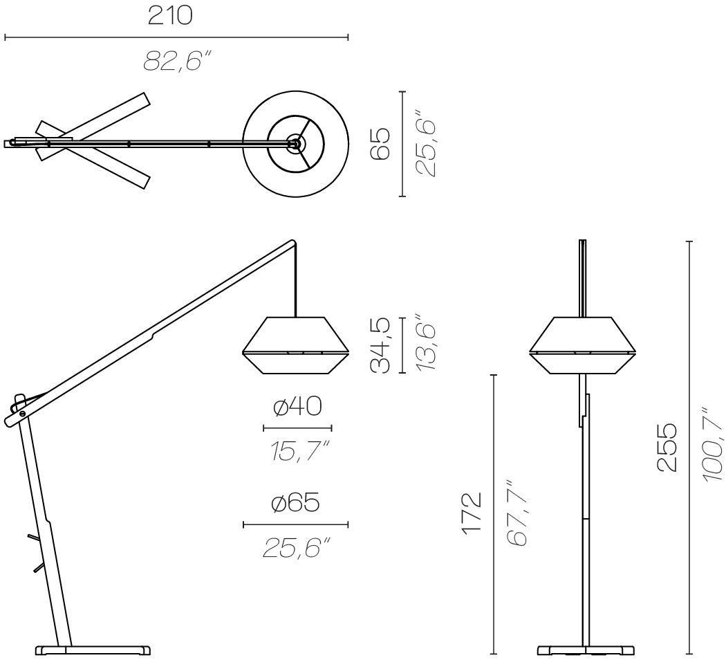 Contardi Регулируемый торшер sun-id-1436778 - Вид №6