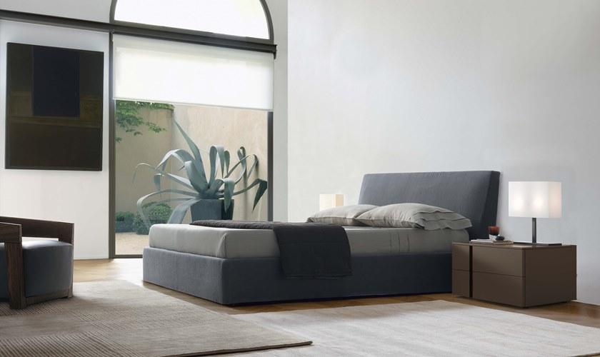 JESSE Кровать-контейнер из ткани с обитым изголовьем sun-id-1504923 - Вид №1