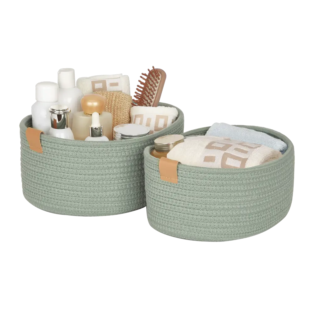 Набор корзин Sensea Magda 20x11.5x27 см цвет зелёный 2 шт STLM-2055308 - Вид №6