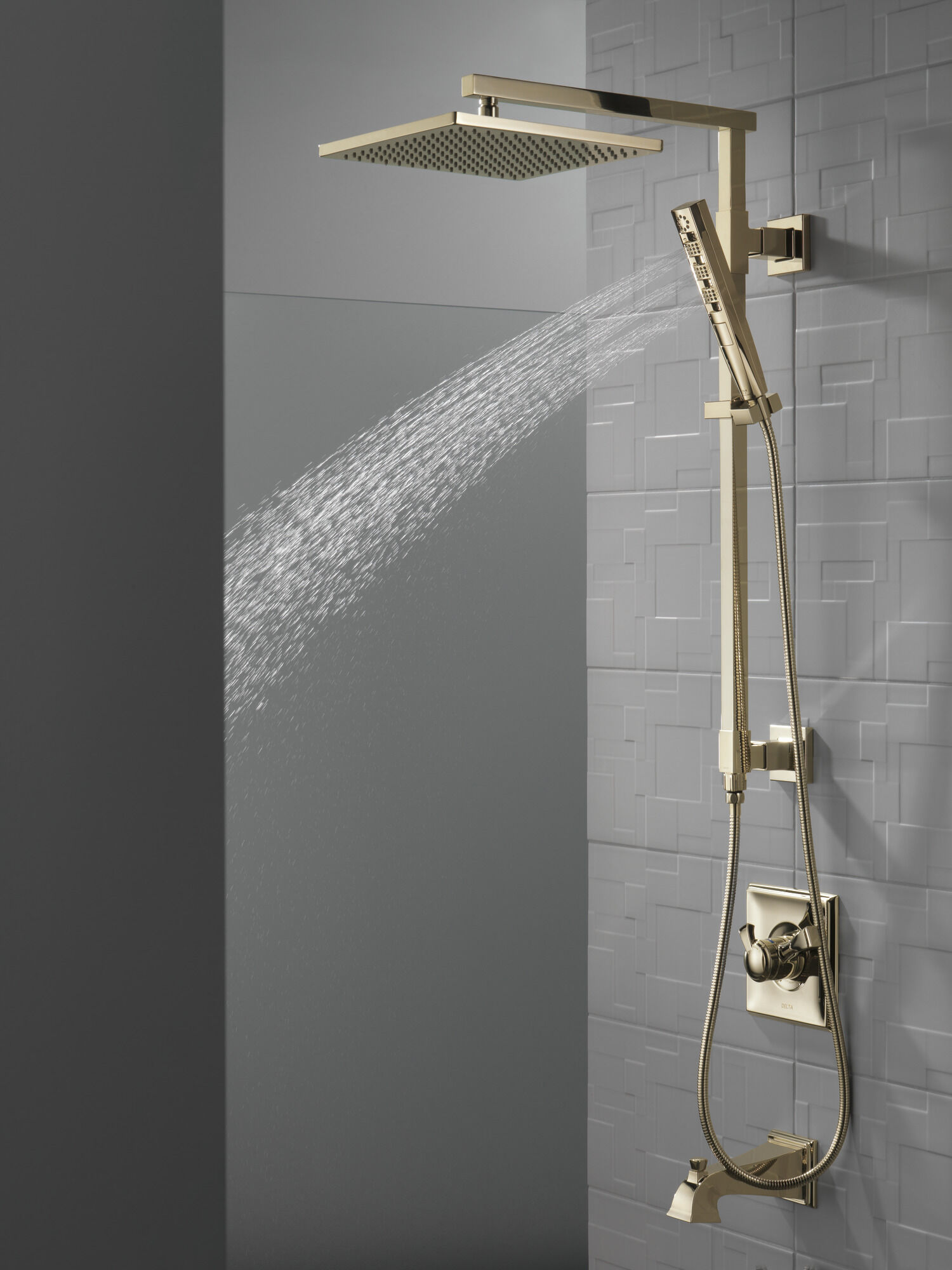 52159-PN Металлическая душевая лейка Raincan с одинарной настройкой Delta Faucet Universal Showering Полированный никель  - Вид №3
