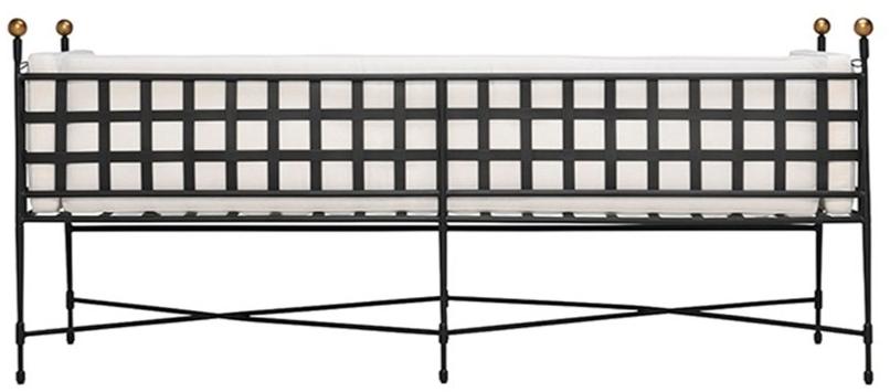 JANUS et Cie Садовый диван 3 мест из нержавеющей стали Amalfi sun-id-1401710 - Вид №3