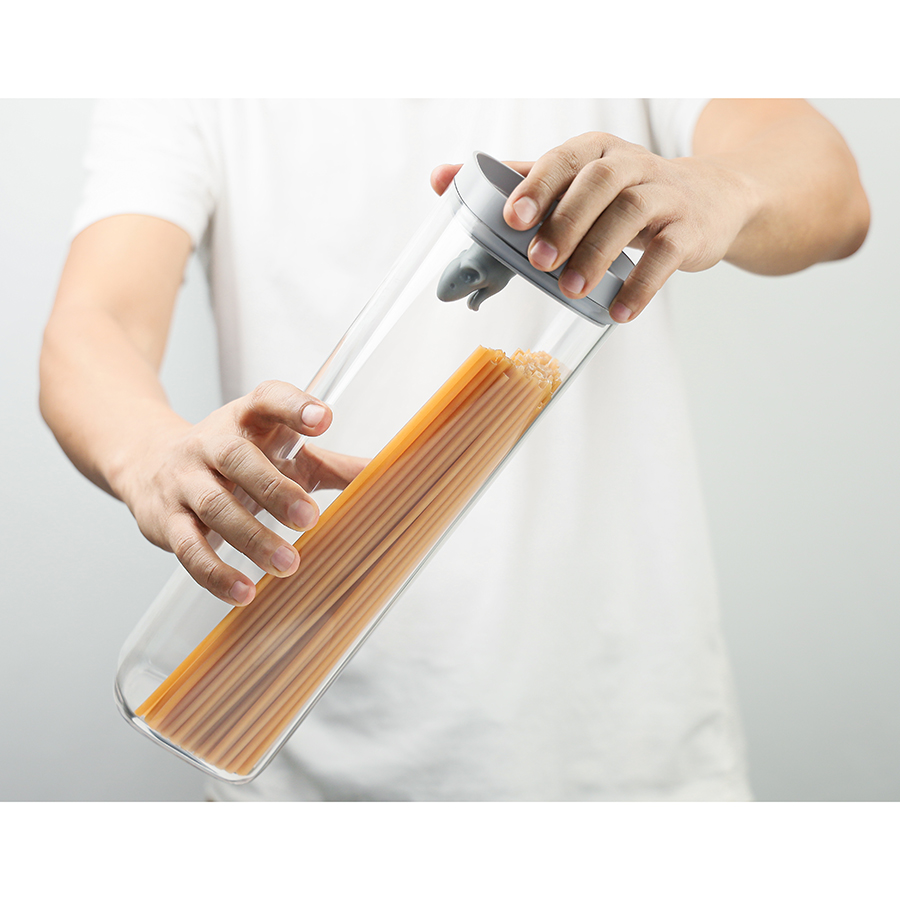 QL10347-CL-GY Контейнер для пищевых продуктов lucky mouse 2 л Qualy  - Вид №2