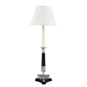 Настольная лампа Perignon от Eichholtz Серебро 109159 EICHHOLTZ КЛАССИЧЕСКИЕ 061645 Белый;серебро