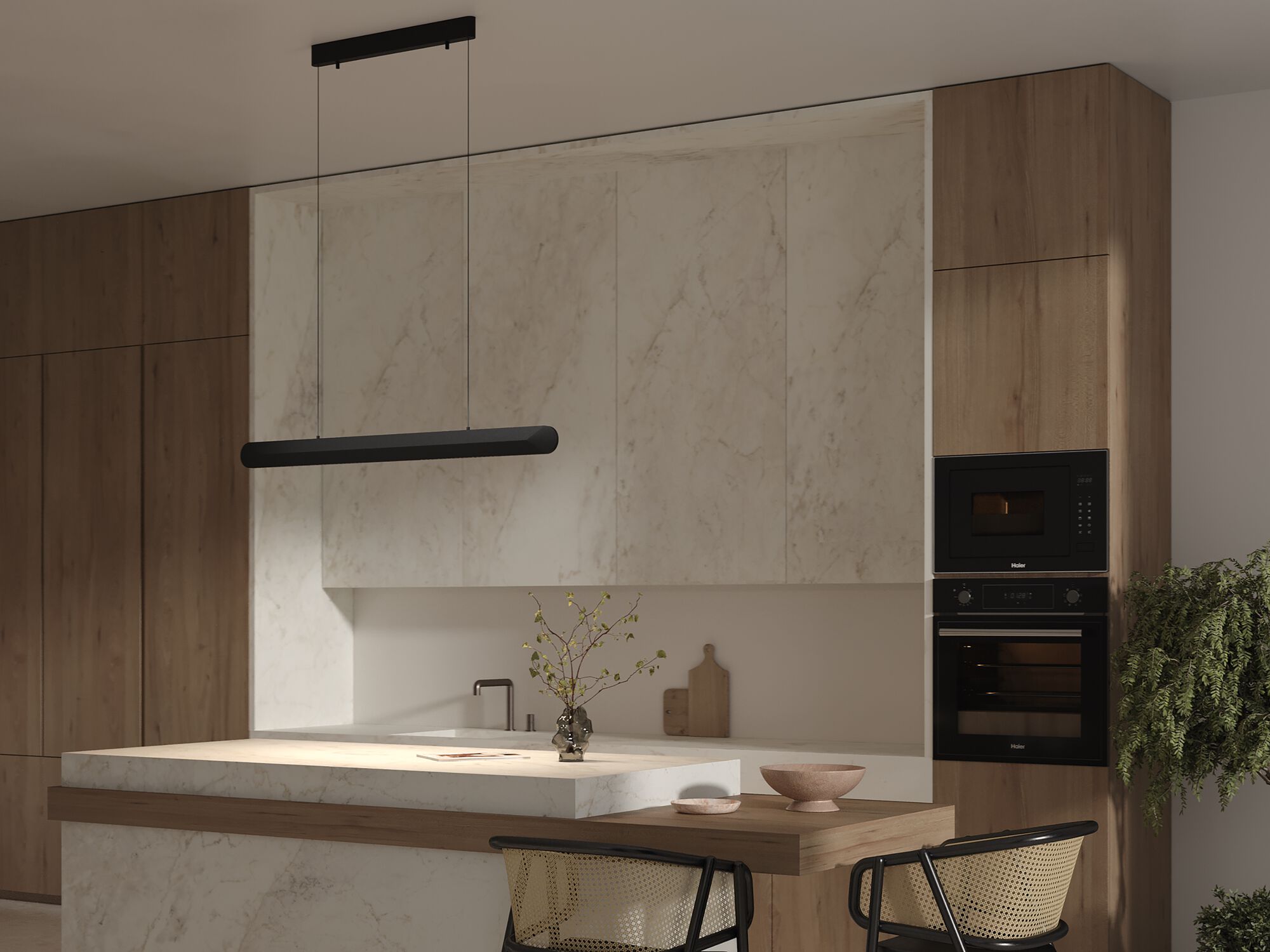 Алюминиевый затемняемый светодиодный подвесной светильник Maytoni MOTION ARCH-00116829 - Вид №5