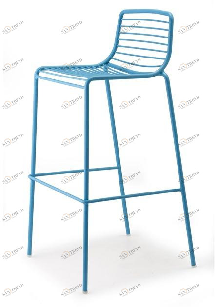 SCAB DESIGN Высокий садовый стул из стали со спинкой Summer sun-id-1442345