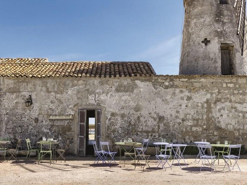 Ethimo Складной садовый стол из крашеного металла Flower Fltt3000 - Вид №4