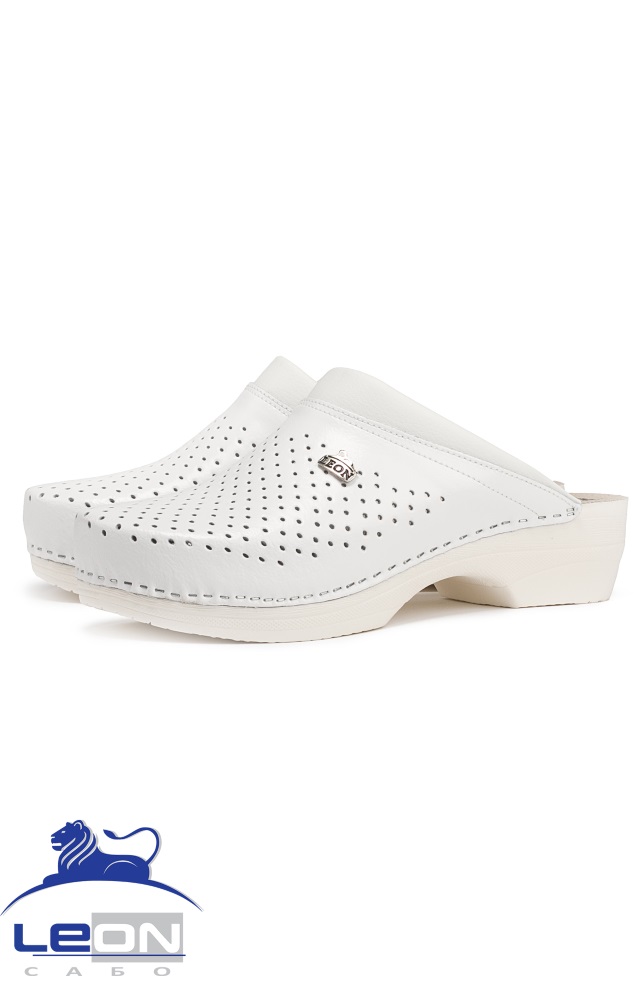 62025 Сабо "Leon LIGHT" мужские белые LEON  Сабо и сланцы размер 43 