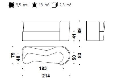 3-местный тканевый диван MOROSO Таба ARCH-00043499 - Вид №12