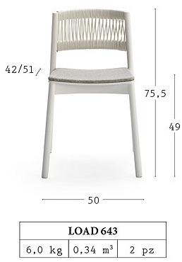 Billiani Стул из бука Load 643 - Вид №5