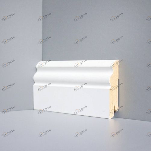 Плинтус Deartio Universal Белый, Мдф U 105-80 МДФ+эмаль 2050х80 мм 1001700008