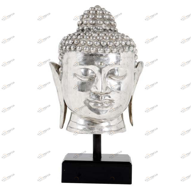 Статуэтка декоративная металлическая 55х28 см серебряная Buddha Javanese EICHHOLTZ EICHHOLTZ 062745 Серебро 