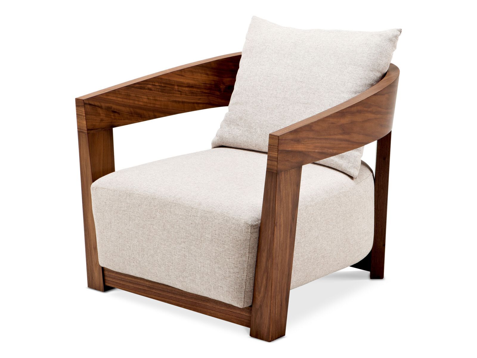 Тканевое кресло с подлокотниками Eichholtz RUBAUTELLI ARCH-00012456