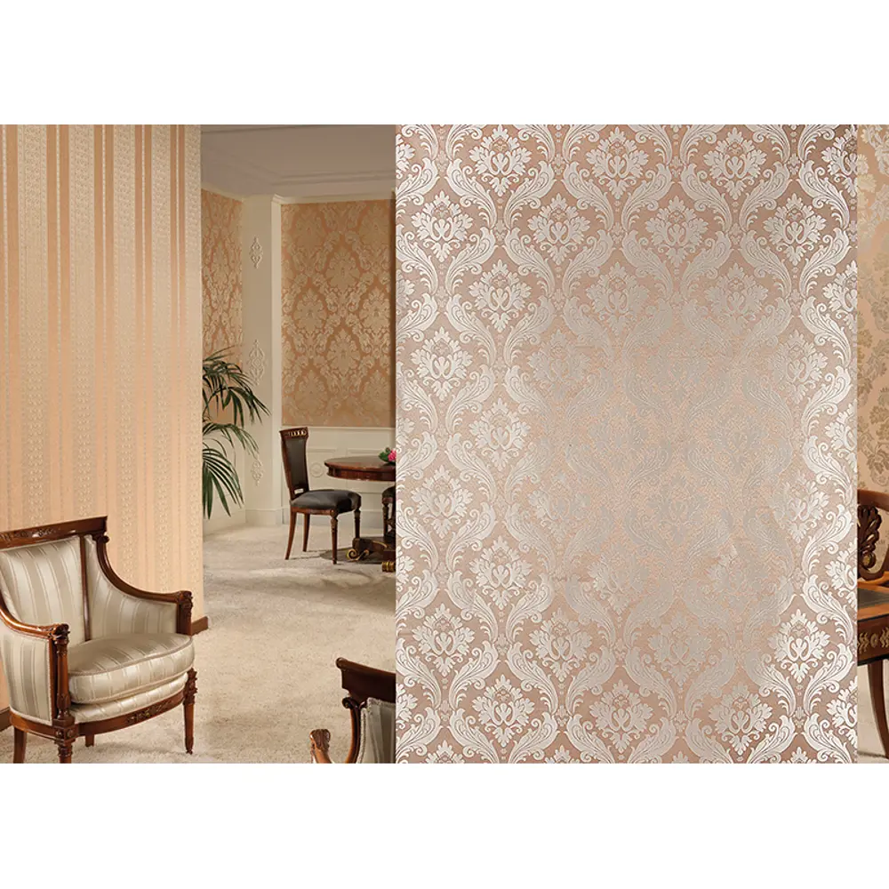 Ткань «Вензель» 1 п/м 145 см жаккард цвет бежевый ТОРГОВЫЙ ДОМ ТЕКСТИЛЬ STLM-2051141