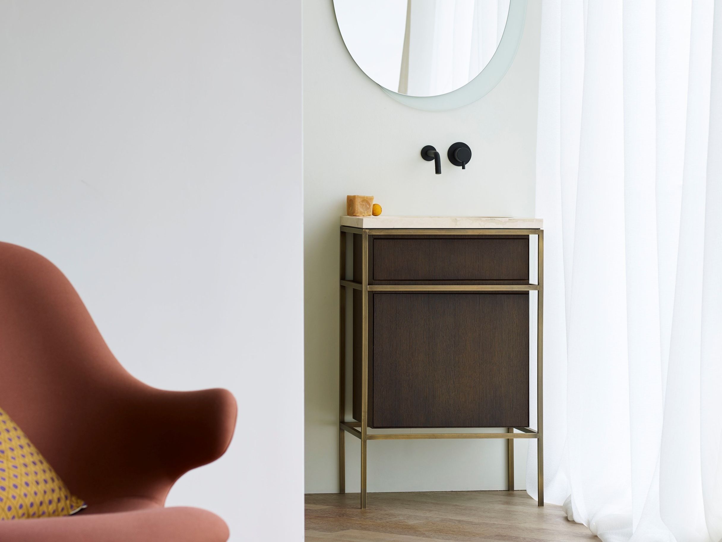 Напольный умывальник с дверцами Ex.T рамка ARCH-00074928 - Вид №2