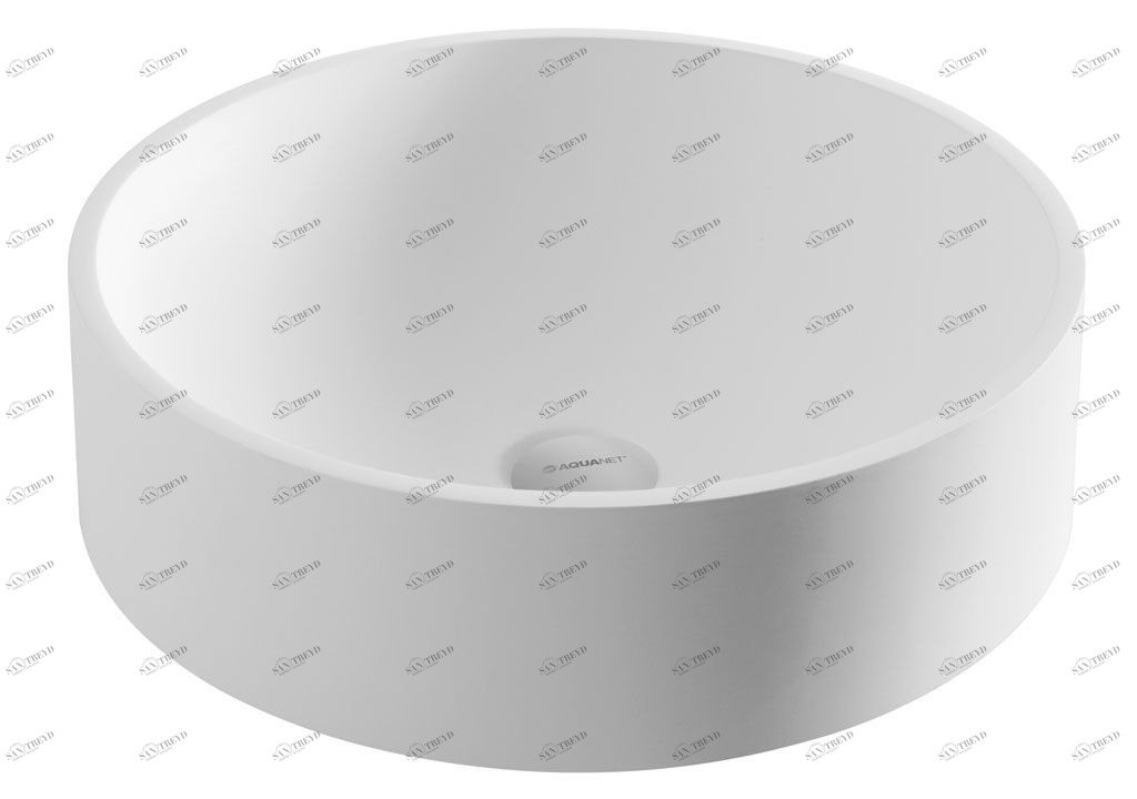 V40 Накладная раковина на столешницу  круглая Aquanet 