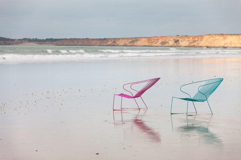 iSimar Штабелируемое садовое кресло из стали с подлокотниками Bolonia 9143 - Вид №11