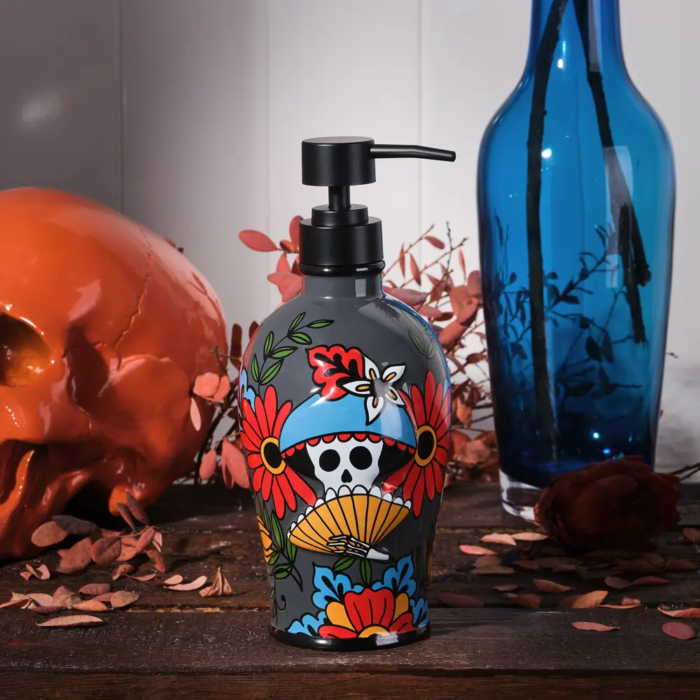 Дозатор для жидкого мыла Moroshka Los Muertos цвет серый STLM-2162951 - Вид №5