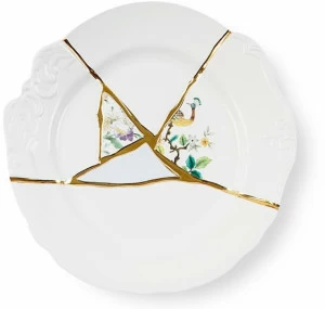 Seletti Фарфоровая тарелка Kintsugi