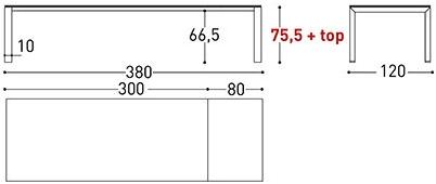 Varaschin Прямоугольный раздвижной стол из hpl Dolmen sun-id-1433935 - Вид №14