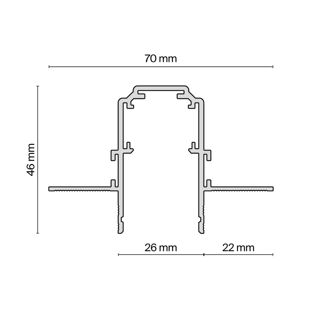 Шинопровод встраиваемый магнитный Voltega Twist 1 м цвет белый STLM-2020961 - Вид №1