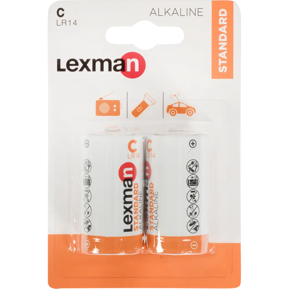 Батарейка Lexman C (LR14) алкалиновая 2 шт. 82003978 STLM-2116626 