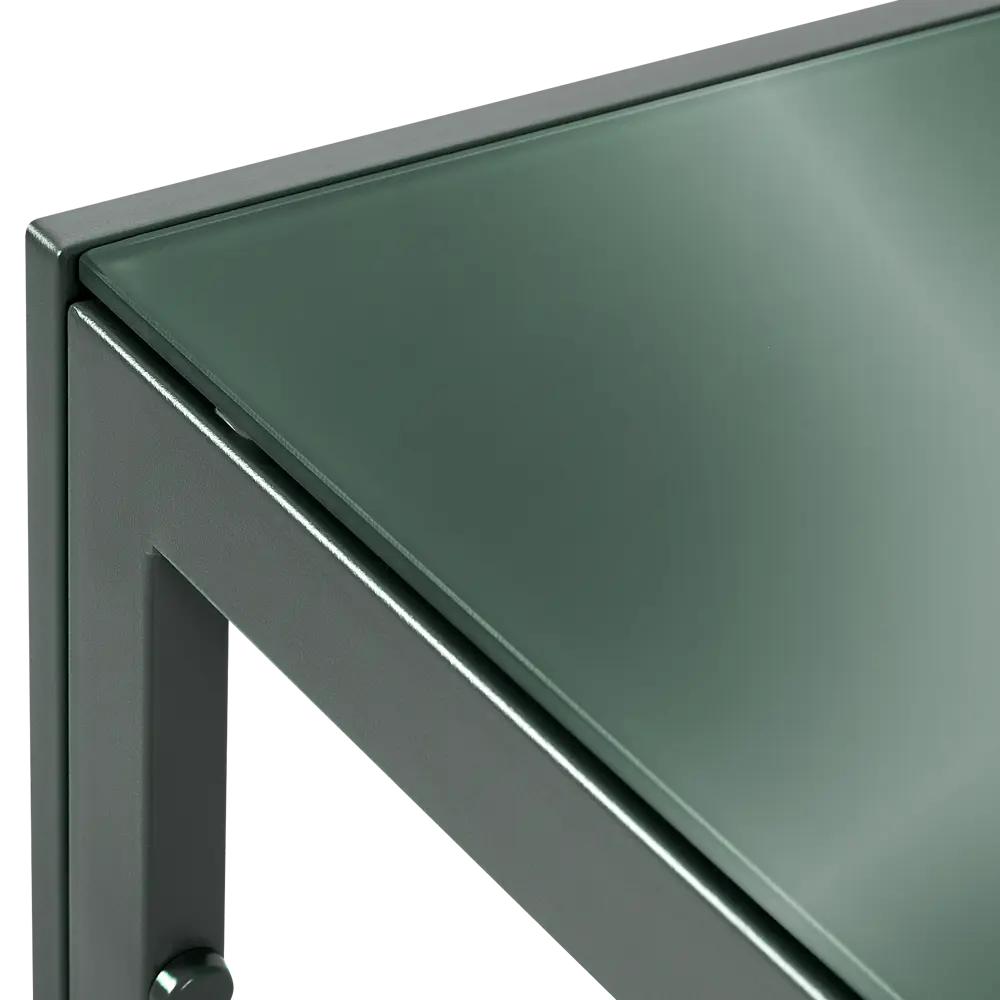 Садовый стол нераздвижной BEGINIA Tomari 150x80x73 см сталь темно-зеленый STLM-2146918 - Вид №8