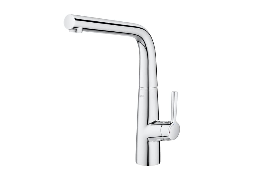 Смеситель для кухни из хромированной латуни с поворотным изливом Roca SYRA 5A832AC00 ARCH-00032437
