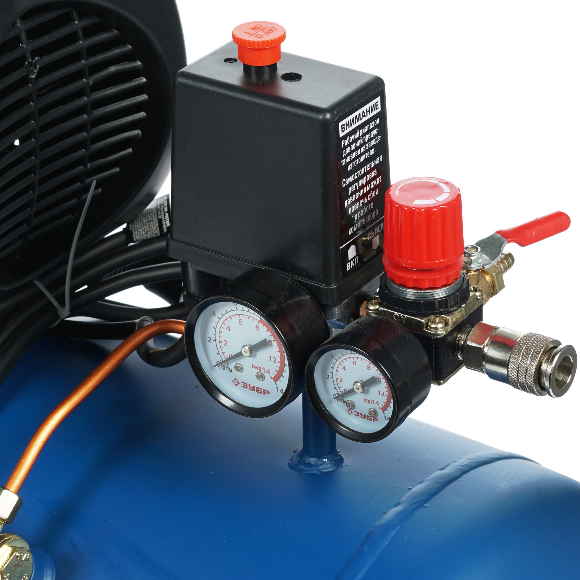 Компрессор поршневой масляный Зубр ЗКПМ-240-50-1.5 1264355 STDN-0124559 - Вид №3