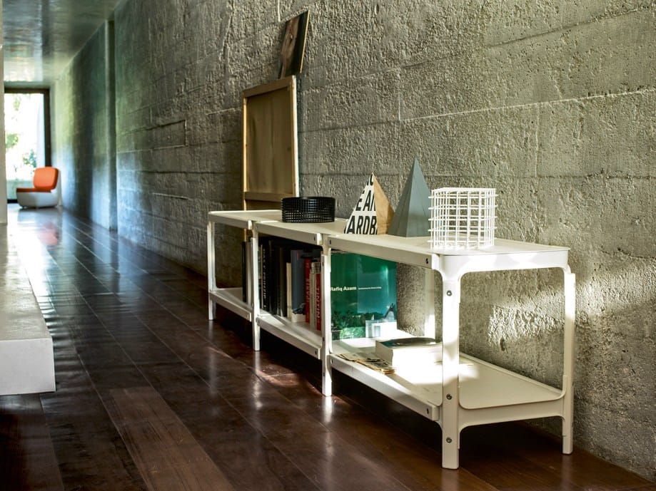 Деревянный секционный двухсторонний книжный шкаф Magis Steelwood ARCH-00083625 - Вид №1