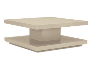 Высокий квадратный деревянный журнальный столик