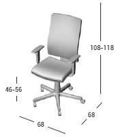 AP Factor Офисный стул 5 спиц с подлокотниками Washington sun-id-1515829 - Вид №4