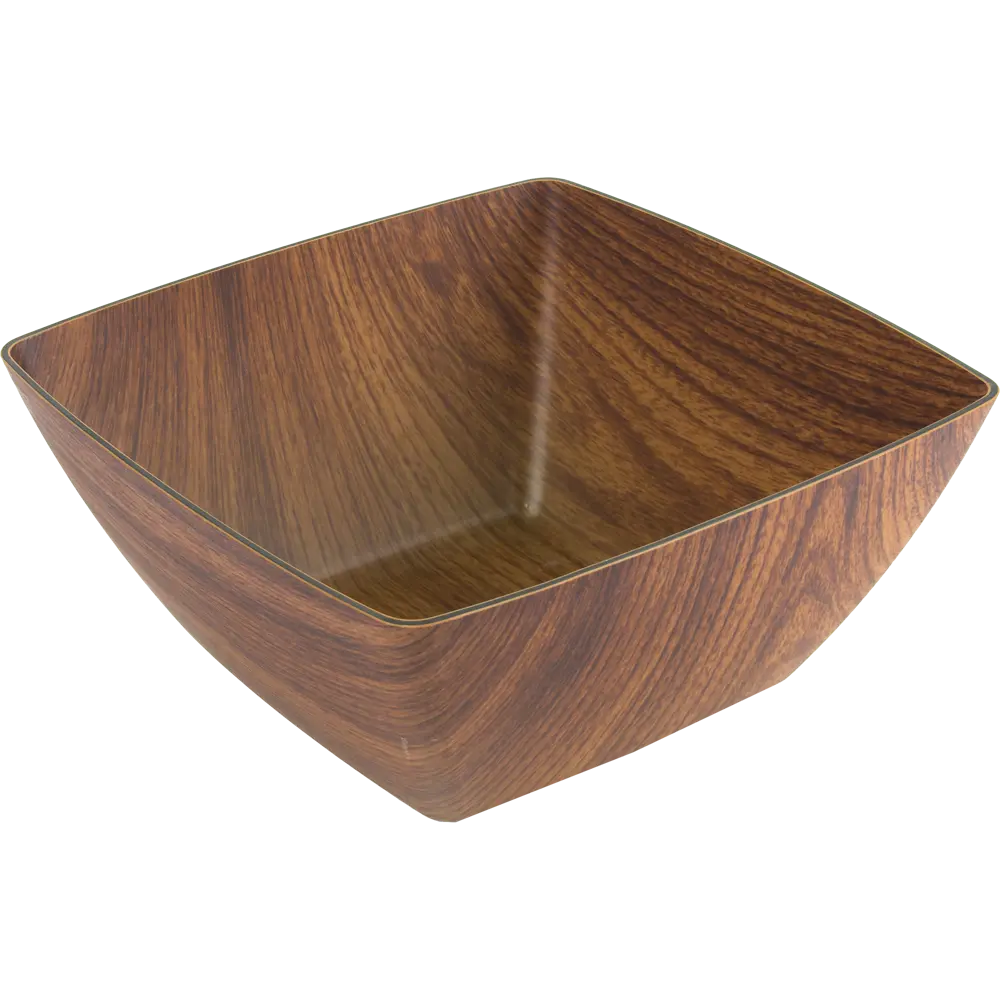 Салатник квадратный 23.5x23.5x10.5 см пластик коричневый 85044191 STLM-2040050 EVELIN 