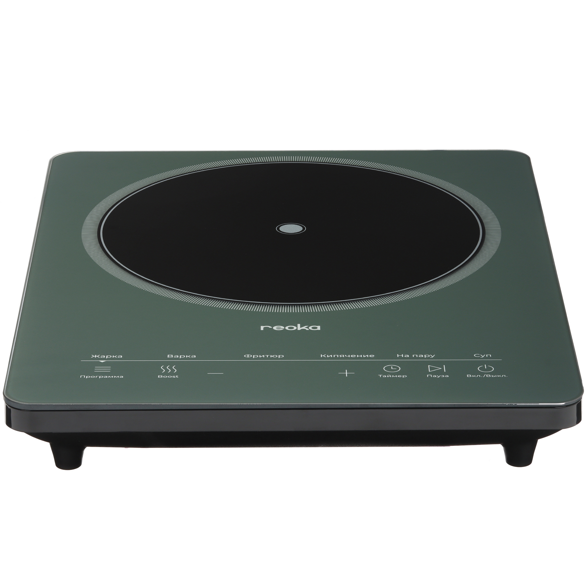 9142709 Плита компактная электрическая Reoka RKEP-I2011 зеленый STDN-0039881 - Вид №1