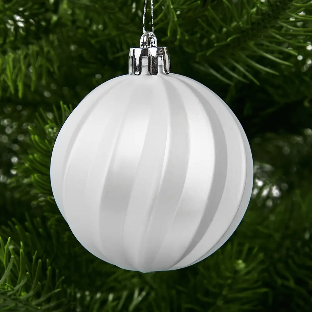 87036340 Набор новогодних шаров Christmas ø5-6 см цвет белый 25 шт. STLM-0956985 Santreyd  - Вид №8