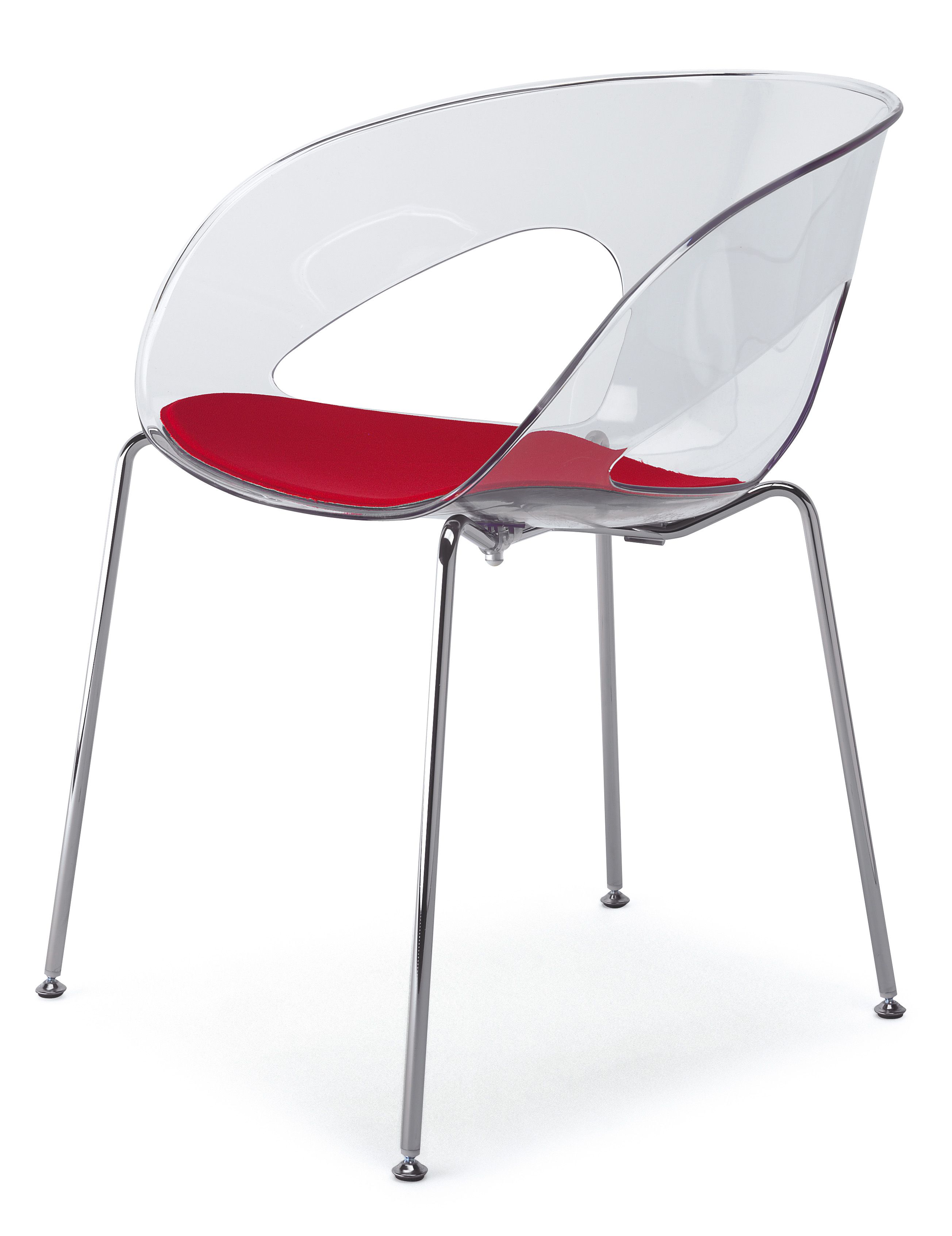Поликарбонатный стул с открытой спинкой Kastel Krizia ARCH-00104422 - Вид №1