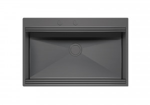 1034056 Кухонная мойка Milanello Gun Metal workstation 1034 056 Foster