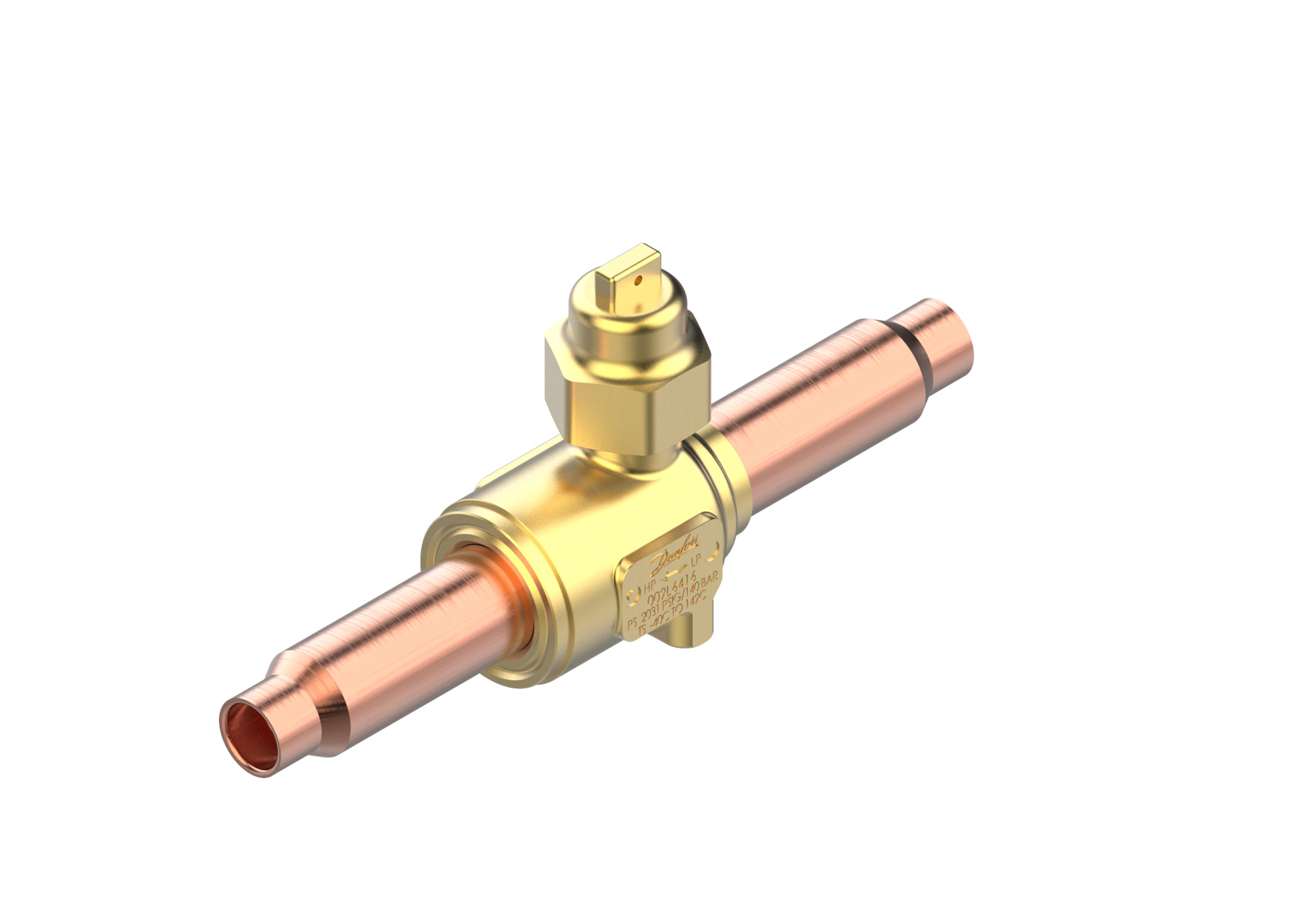 Danfoss GBCT — Запорные шаровые краны для CO2 140 бар GBCT 12s Кран шаровый 009L6585  - Вид №5