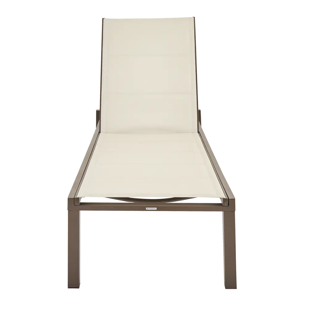 Шезлонг Naterial Aquila II 200x36x75 см алюминий/текстилен бежевый/коричневый 84494103 STLM-2085430  - Вид №3