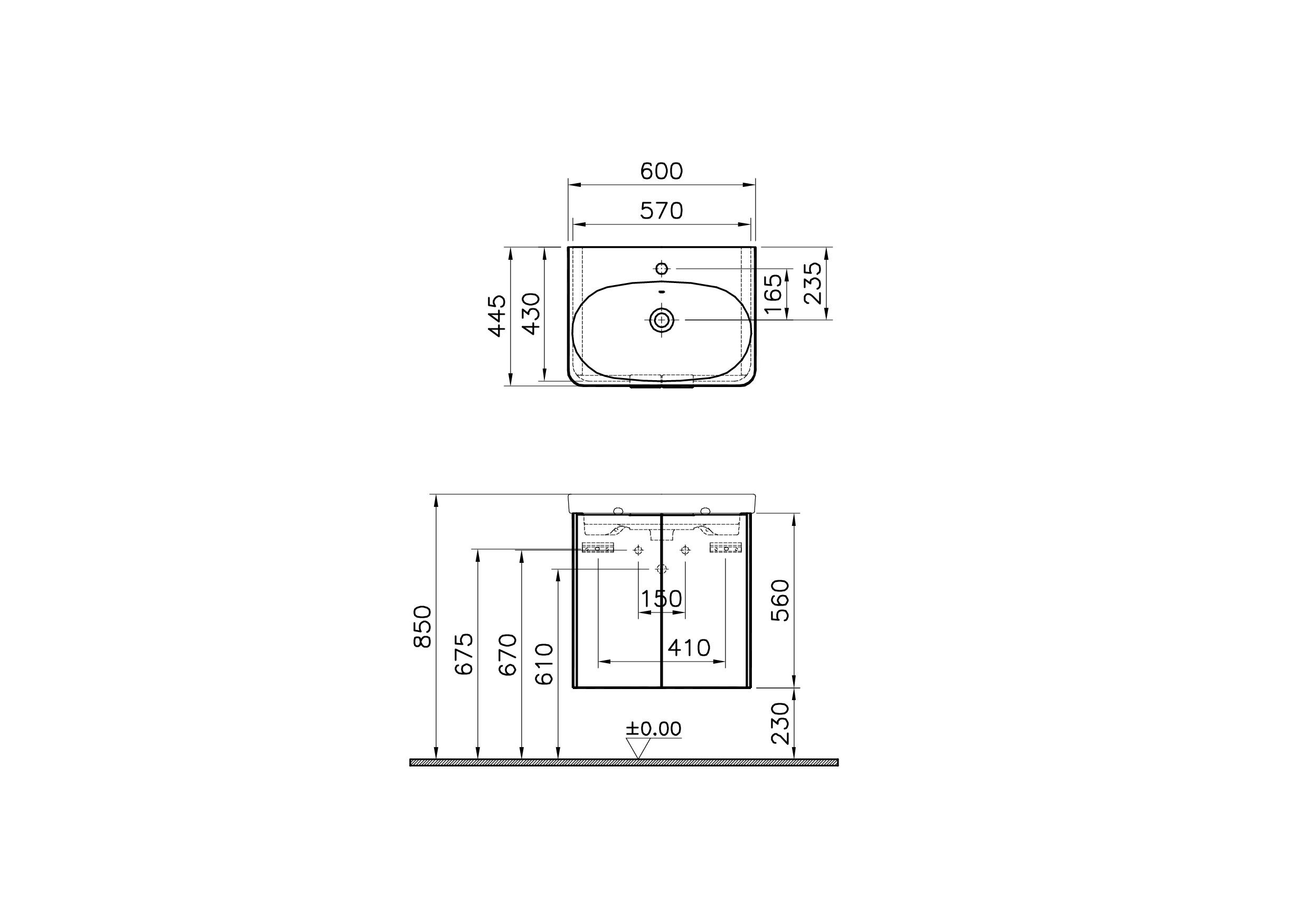 56532 Раковина Vitraglobal Nest - Вид №1