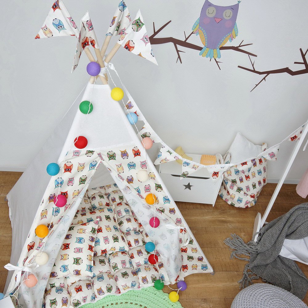 Корзина для игрушек тканевая Funky Owl VAMVIGVAM FUNKY OWL 282061 Красный;голубой;розовый Santreyd  - Вид №1