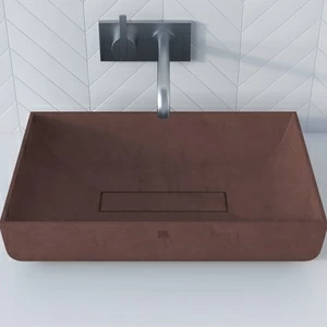 WВ605TERRAKOTOVYJ Накладная раковина на столешницу  прямоугольная BetOn