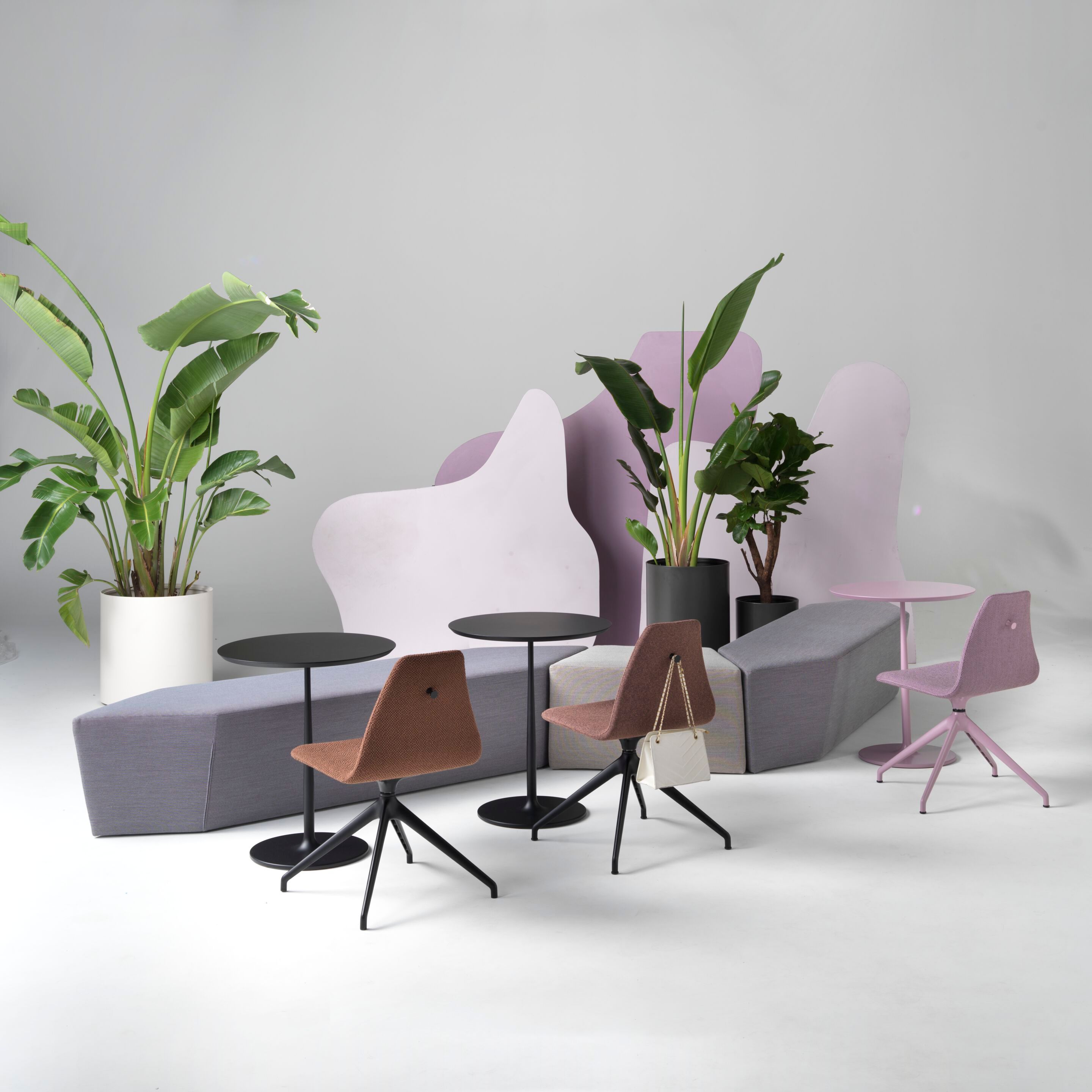 Мягкая скамейка из ткани SITIA Rocks ARCH-00135787 - Вид №4