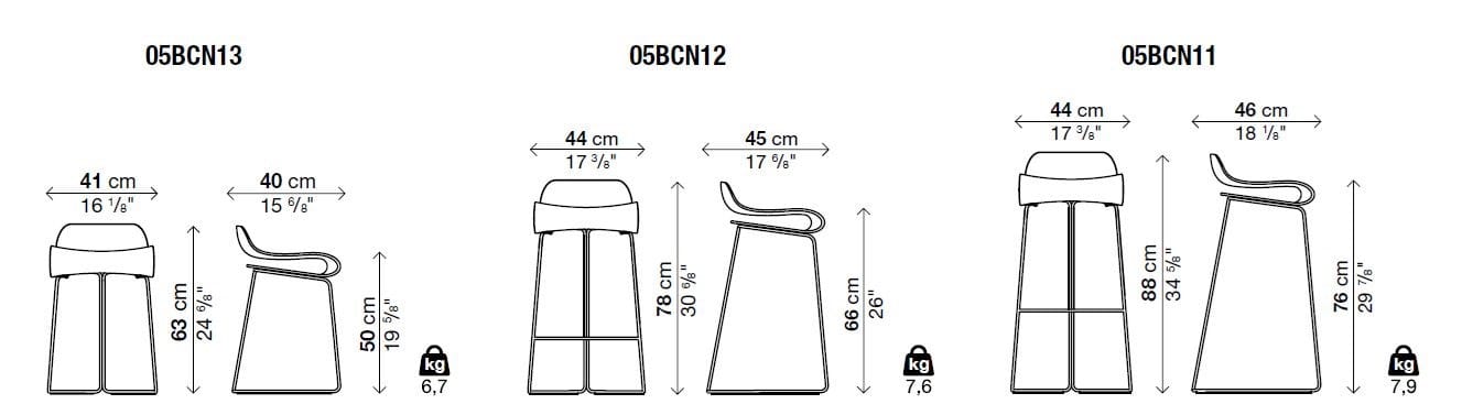 Садовый стул из синтетического материала Kristalia BCN ARCH-00022433 - Вид №11